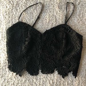 Lace crop top